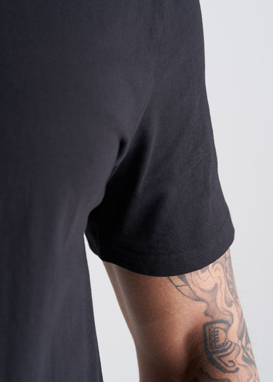 American_Tall_Mens_SS_Everyday_Cotton_Vneck_black-sleeve