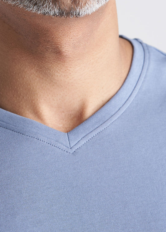 American_Tall_Mens_SS_Everyday_Cotton_Vneck_chambray-neck