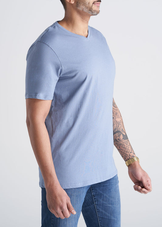American_Tall_Mens_SS_Everyday_Cotton_Vneck_chambray-side