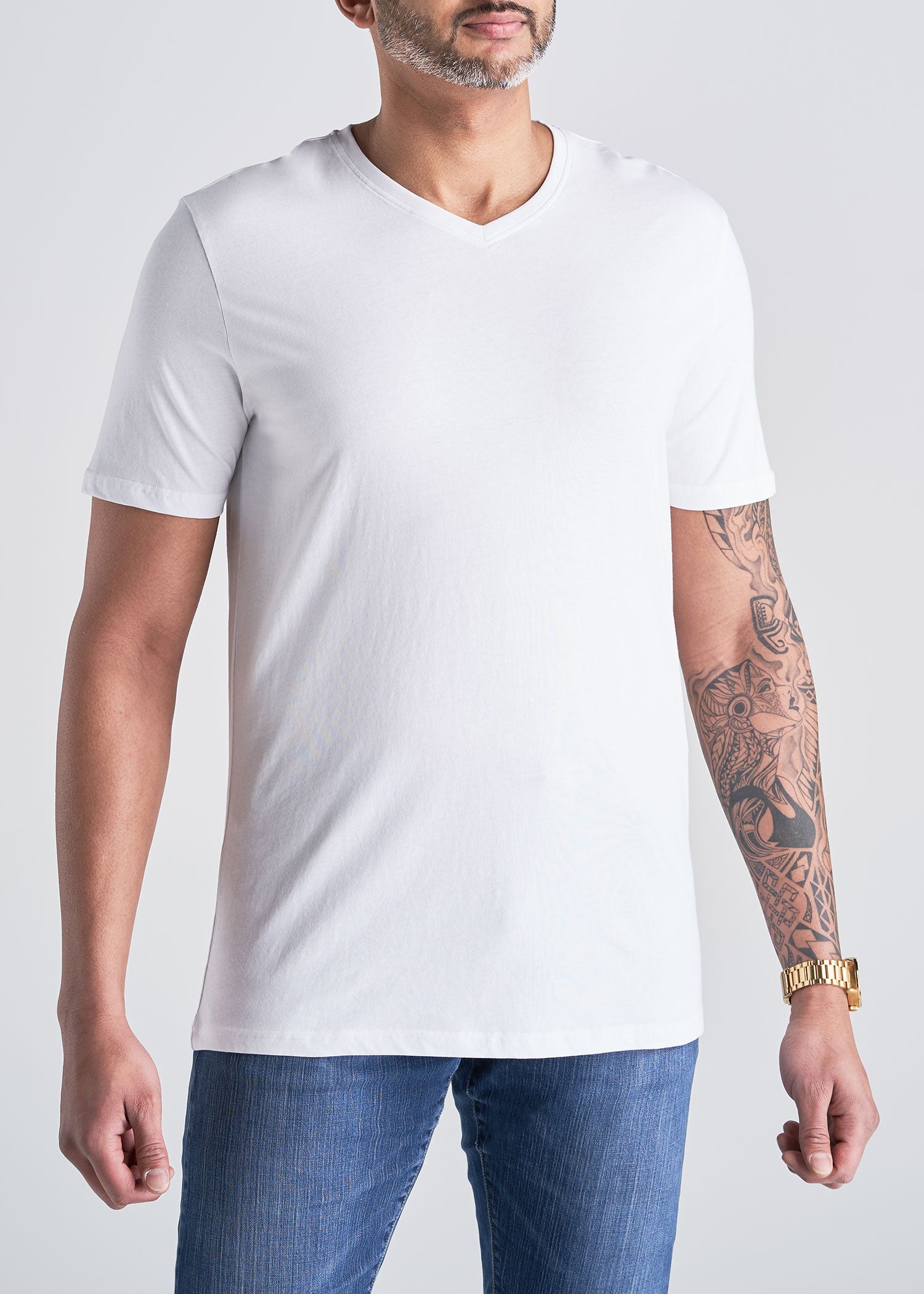 American_Tall_Mens_SS_Everyday_Cotton_Vneck_white-front