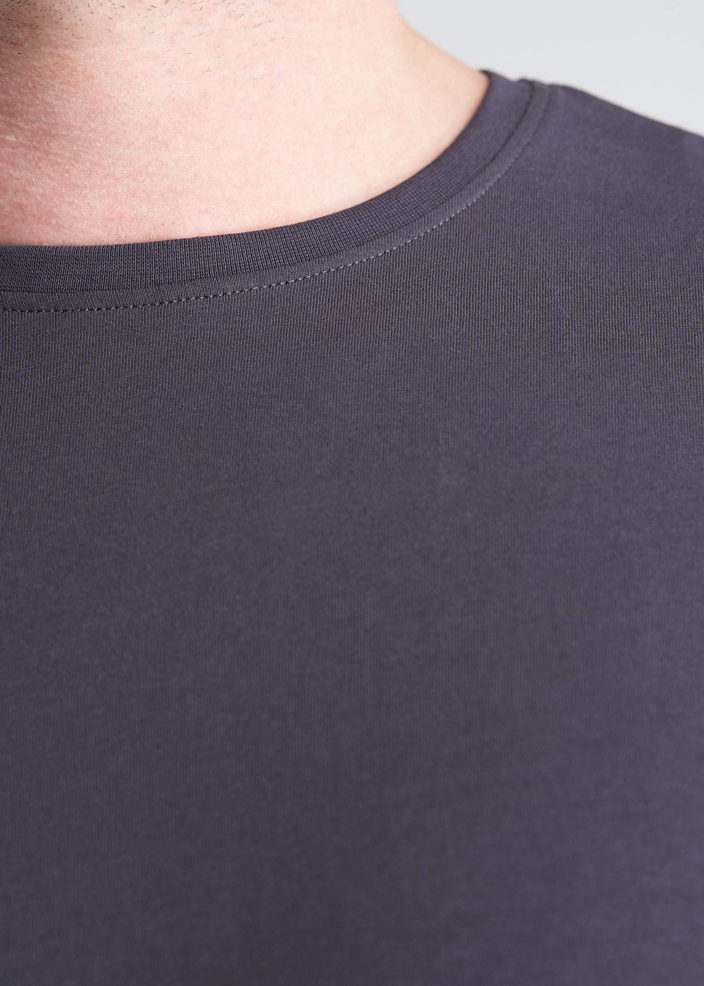 American_Tall_Mens_SS_Everyday_Crewneck_Tee_Charcoal-neck