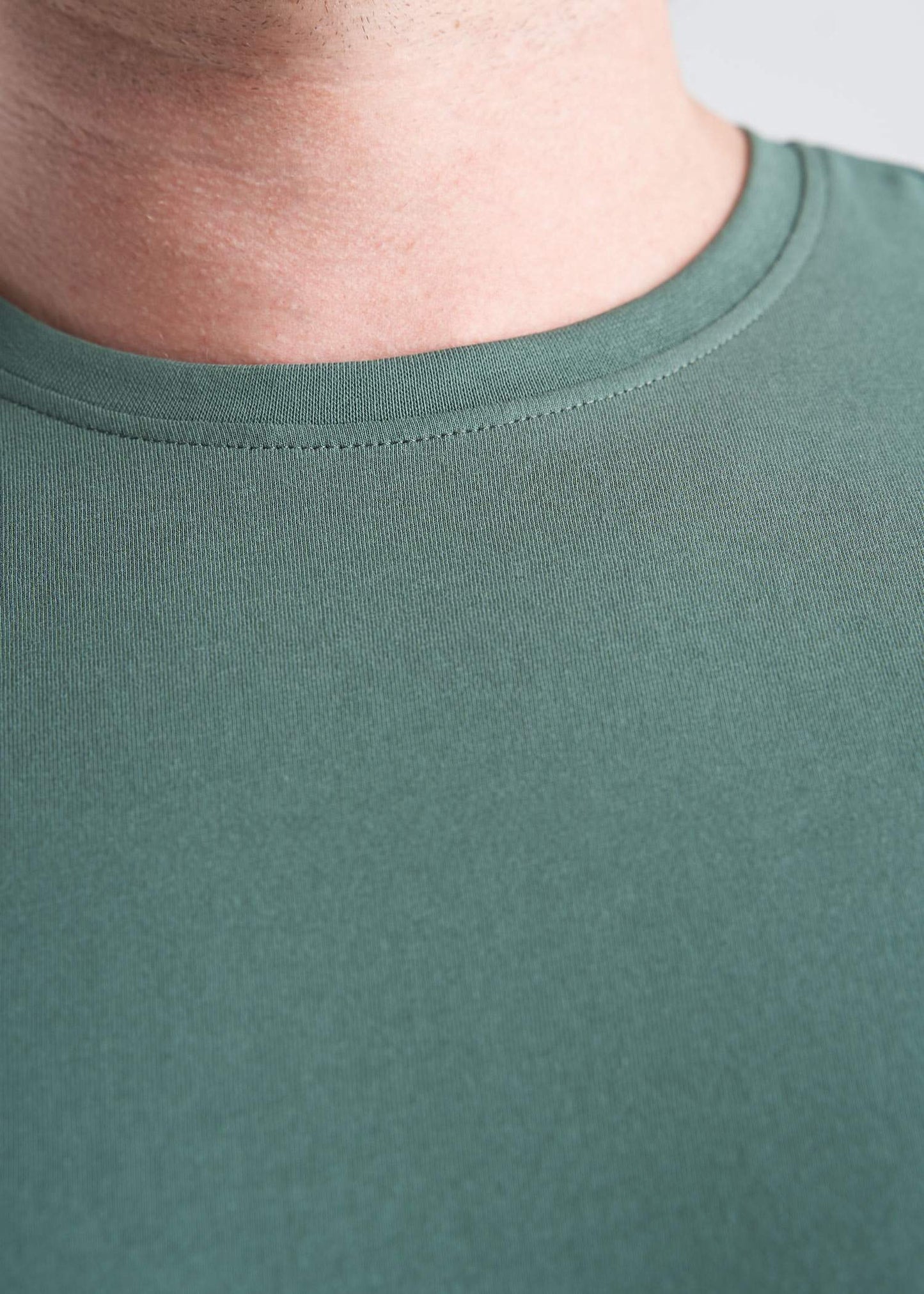 American_Tall_Mens_SS_Everyday_Crewneck_Tee_forest_Green-neck