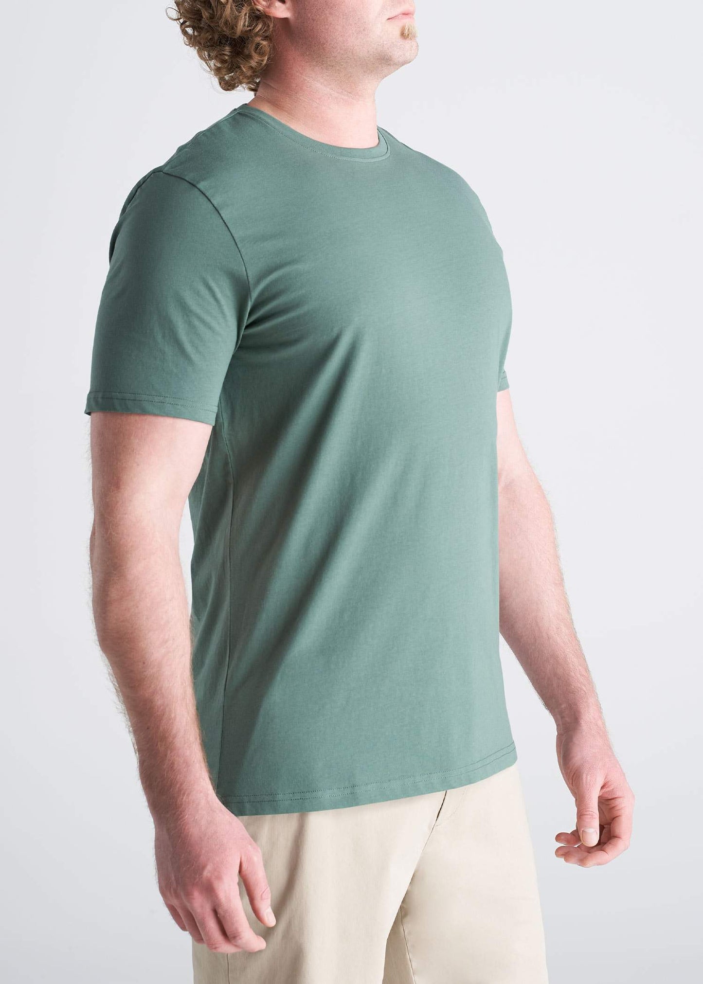 American_Tall_Mens_SS_Everyday_Crewneck_Tee_forest_Green-side