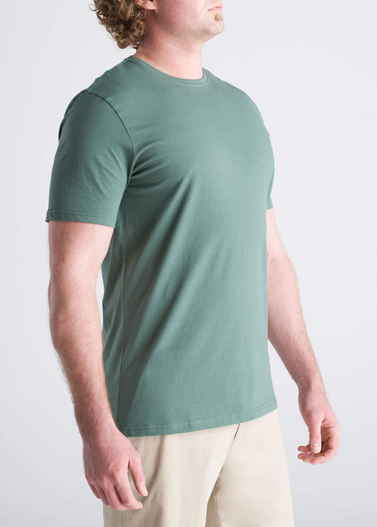 American_Tall_Mens_SS_Everyday_Crewneck_Tee_forest_Green-side
