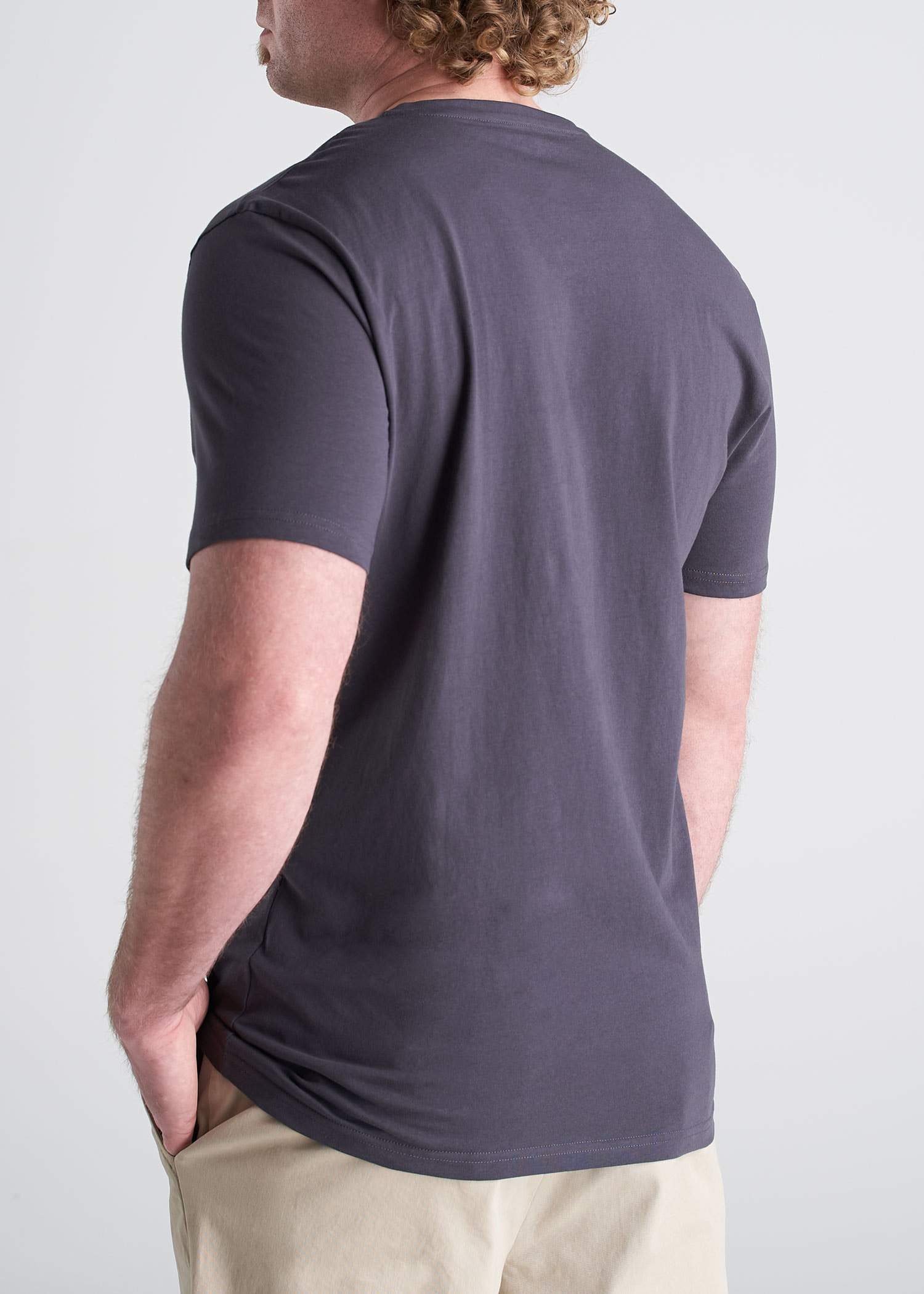 American_Tall_Mens_SS_Everyday_Vneck_Tee_Charcoal-back