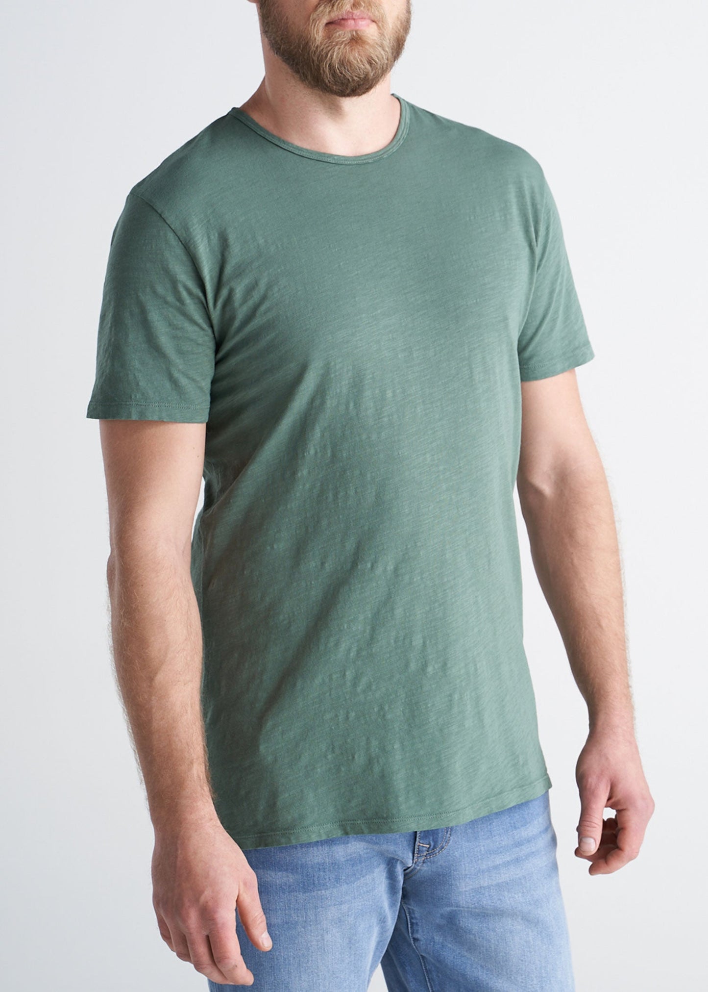 American_Tall_Mens_Slub_Tee_ForestGreen-front