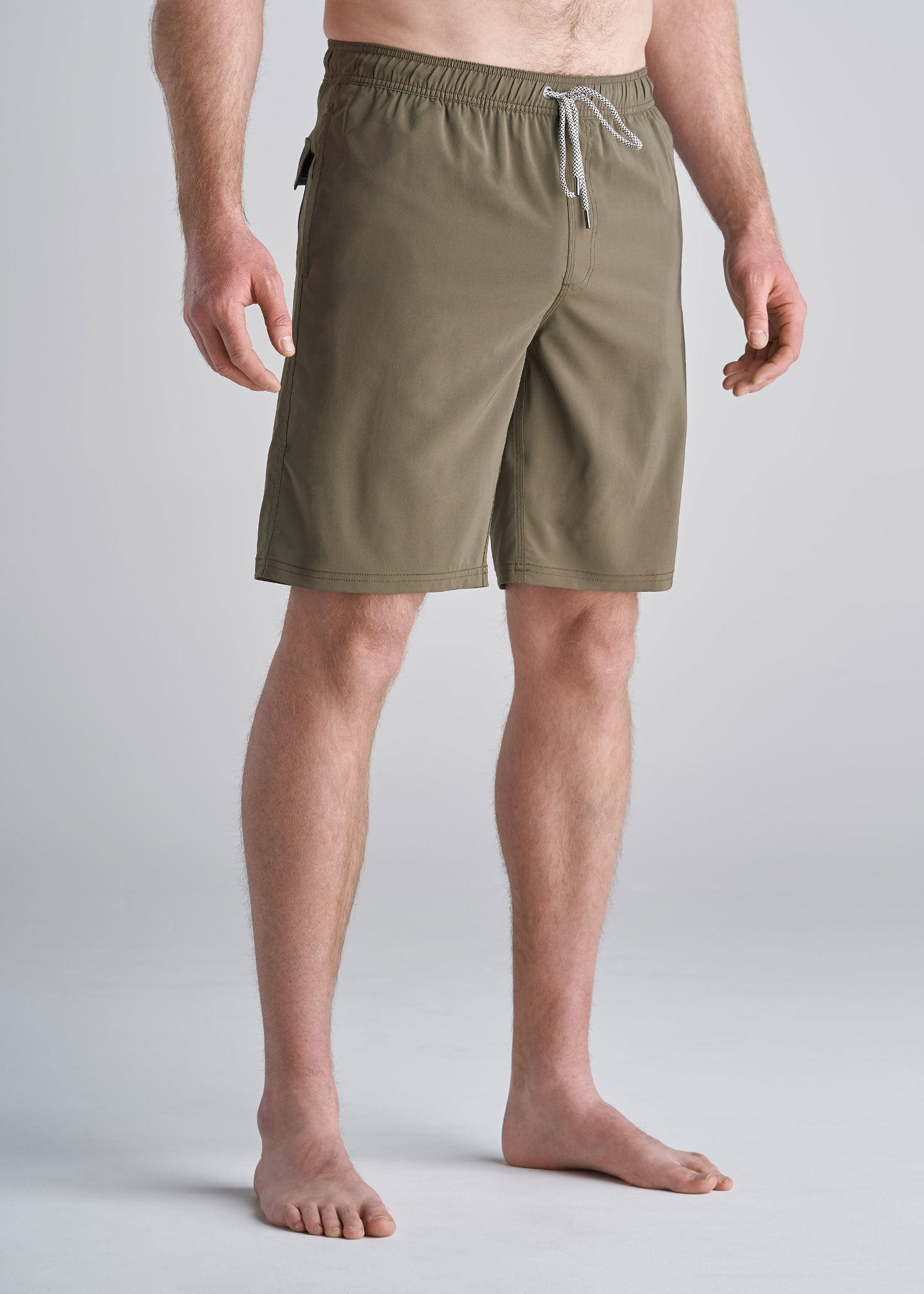 American_Tall_Mens_Solid_Swim_Trunk_olive-front