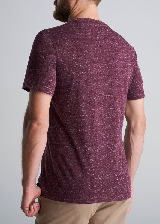 American_Tall_Mens_Tri_Blend_Short_Sleeve_Henley_Garnet_Red-back