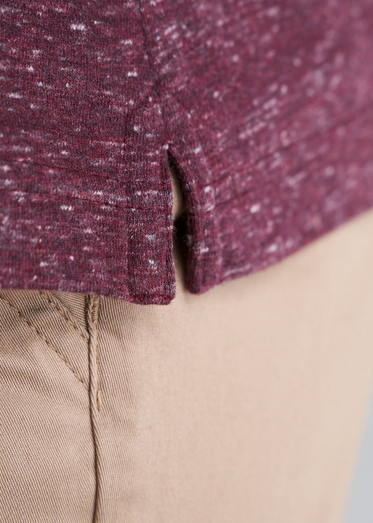 American_Tall_Mens_Tri_Blend_Short_Sleeve_Henley_Garnet_Red-vent