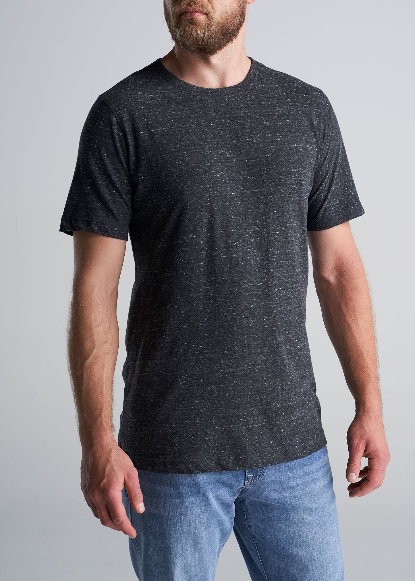 American_Tall_Mens_Tri_Blend_Short_Sleeve_Tee_Charcoal-front