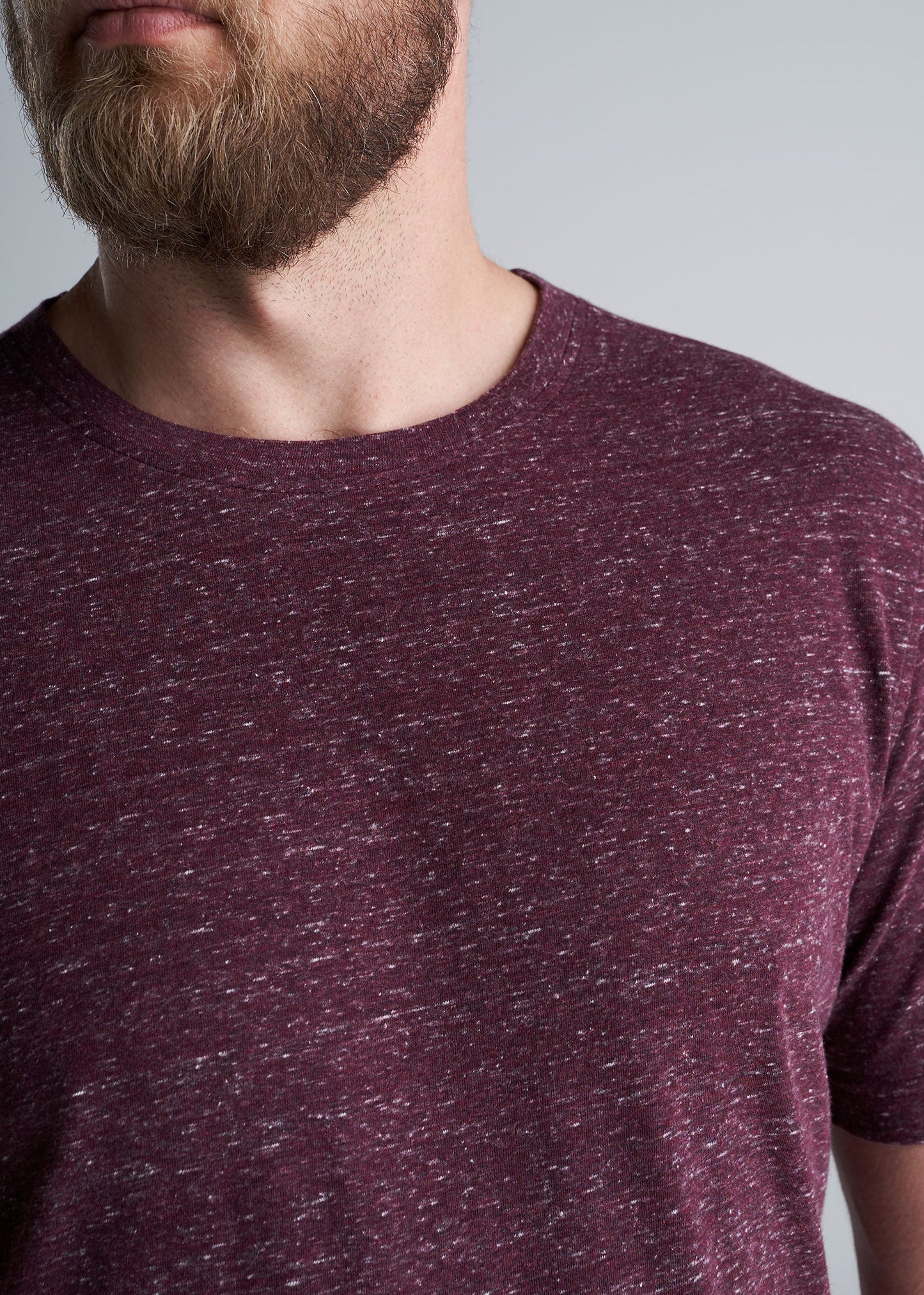 American_Tall_Mens_Tri_Blend_Short_Sleeve_Tee_Garnet_Red-detail
