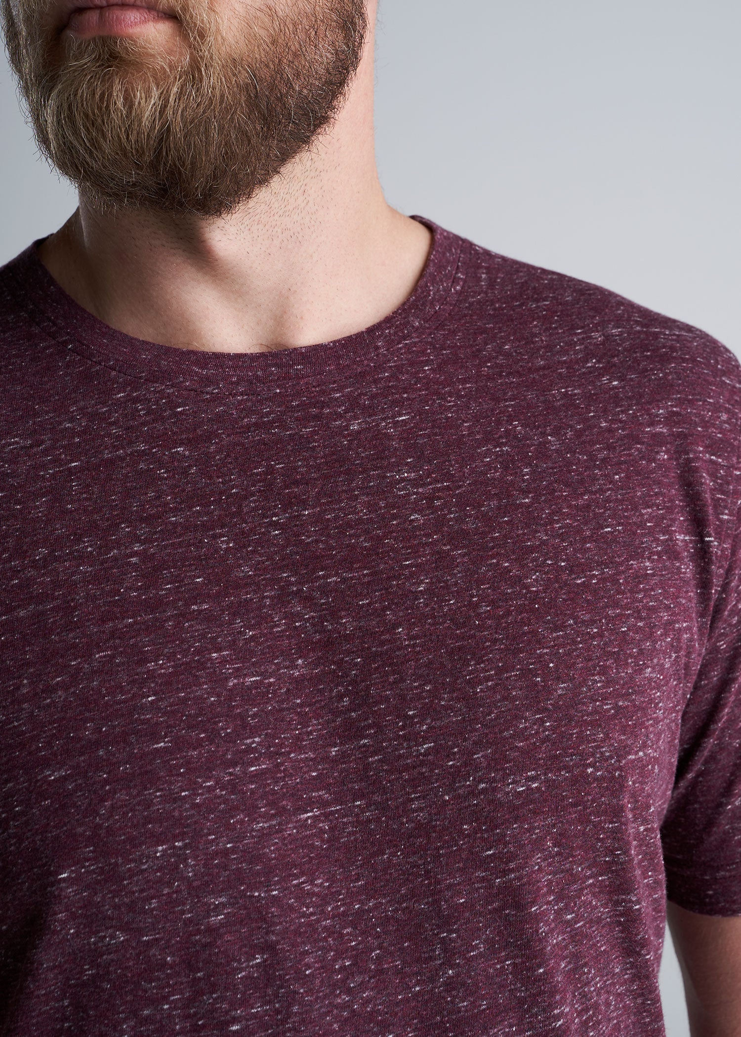 American_Tall_Mens_Tri_Blend_Short_Sleeve_Tee_Garnet_Red-detail