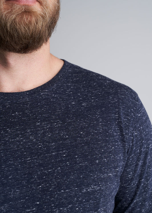 American_Tall_Mens_Tri_Blend_Short_Sleeve_Tee_Navy-detail
