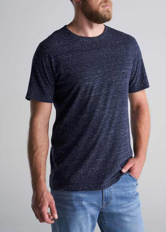 American_Tall_Mens_Tri_Blend_Short_Sleeve_Tee_Navy-front