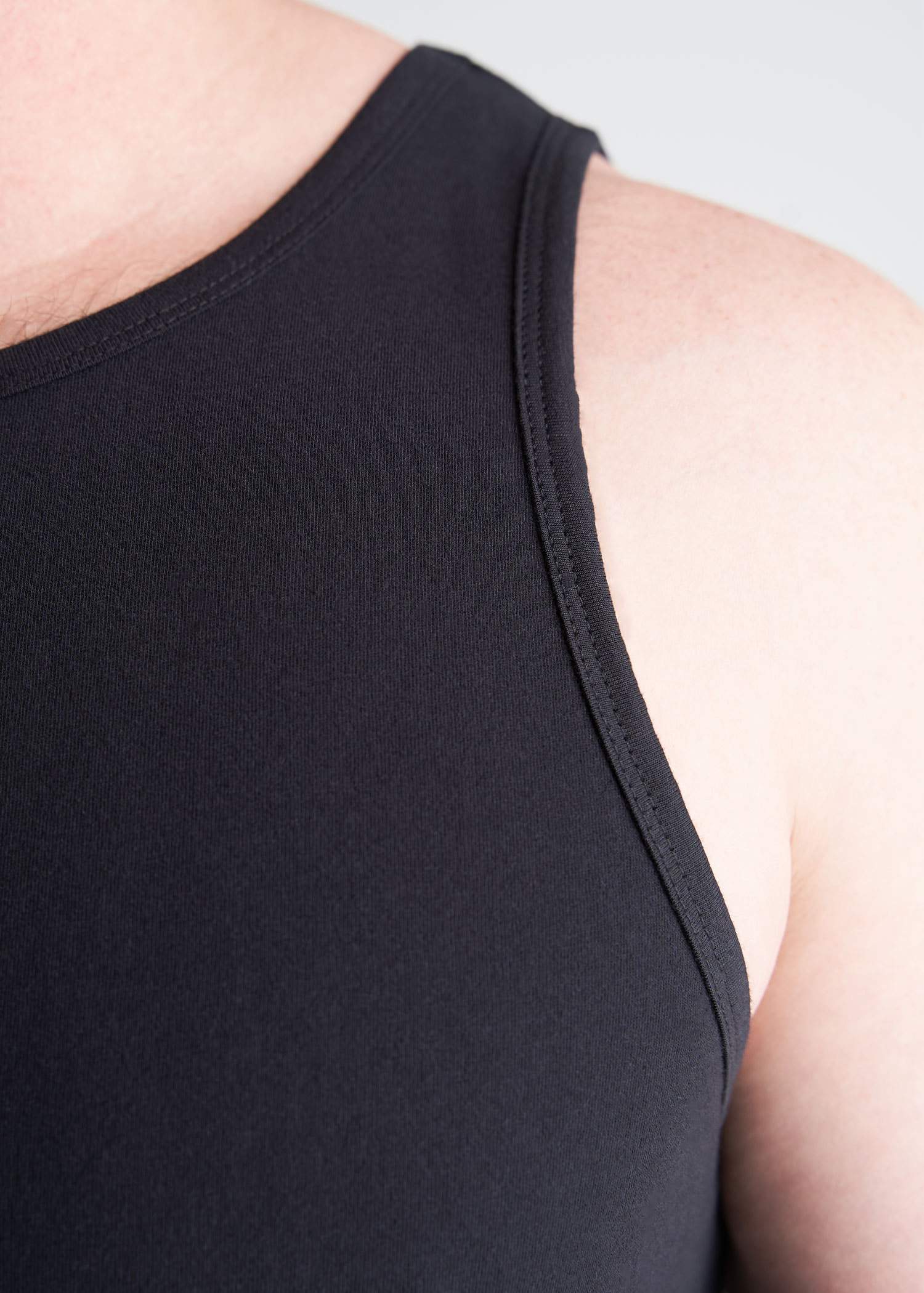 American_Tall_Mens_beach_Tank_Black-frontdetail