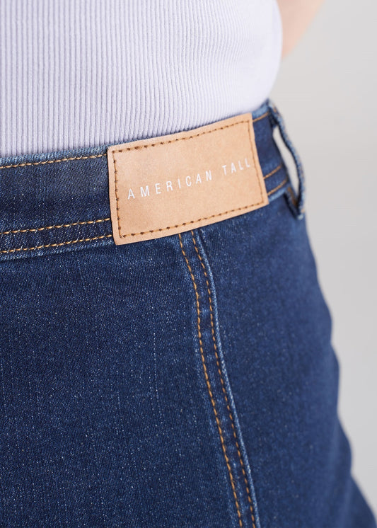American_Tall_Women_Button_Denim_Skirt_Washed_Indigo_Blue-backdetail
