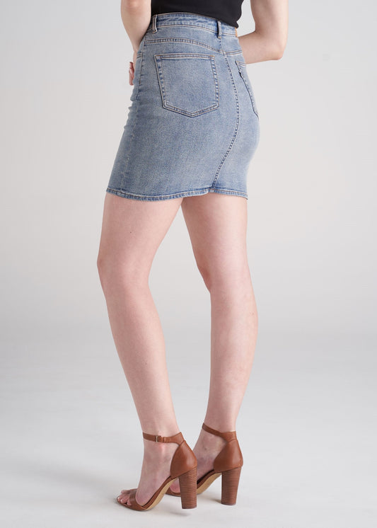 American_Tall_Women_Classic_Denim_Skirt_Vintage_Light_Blue-side