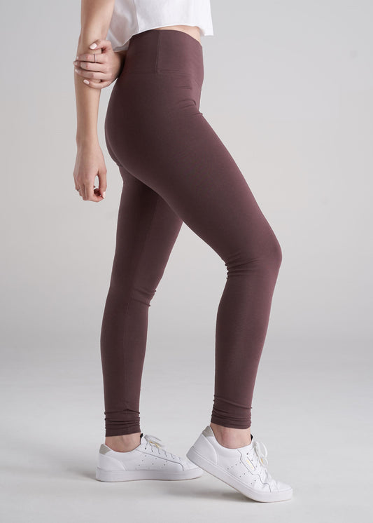 American_Tall_Women_Cotton_Leggings_Dusty_Merlot-side