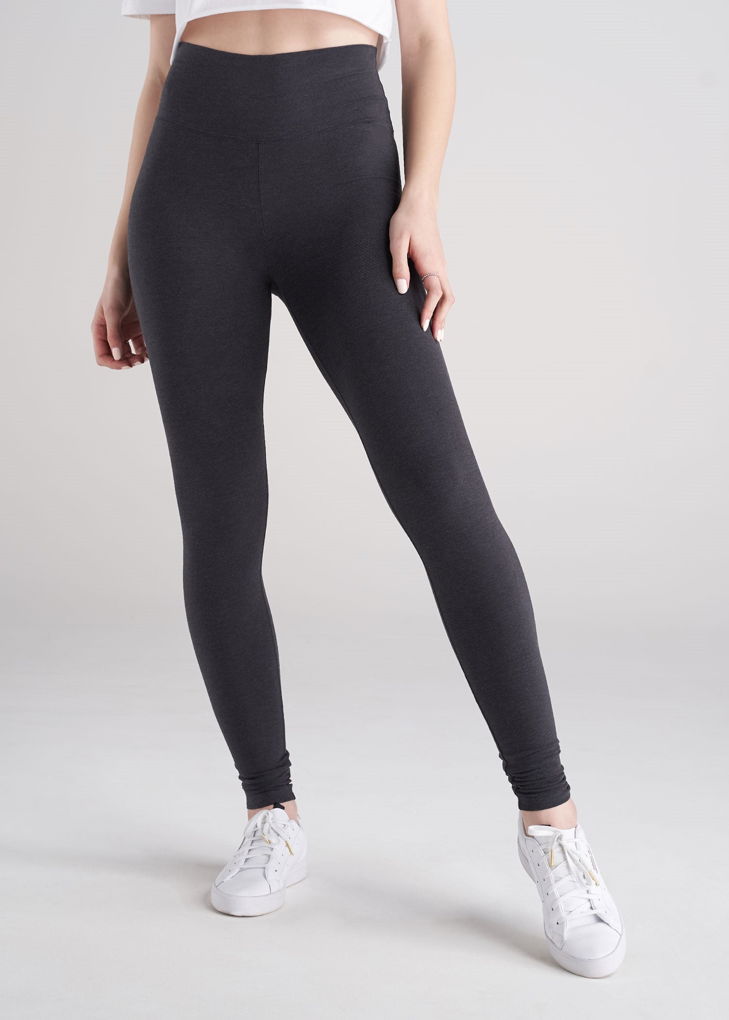American_Tall_Women_Cotton_Leggings_ShadowGreyMix-front