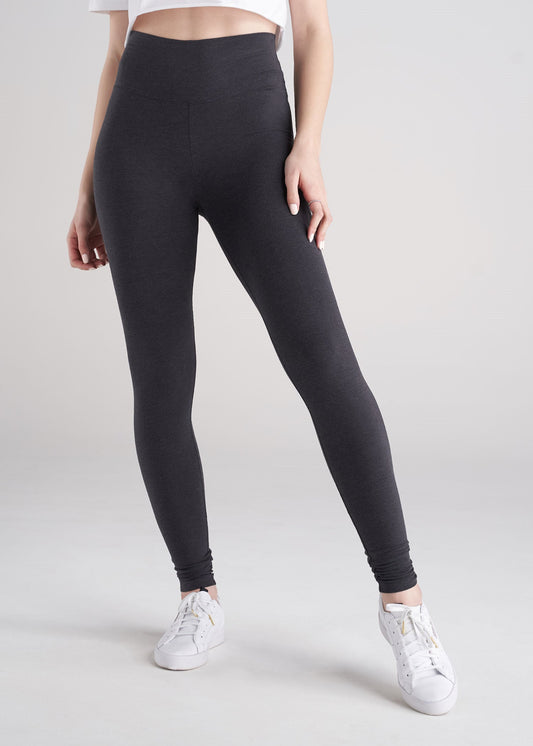 American_Tall_Women_Cotton_Leggings_ShadowGreyMix-front