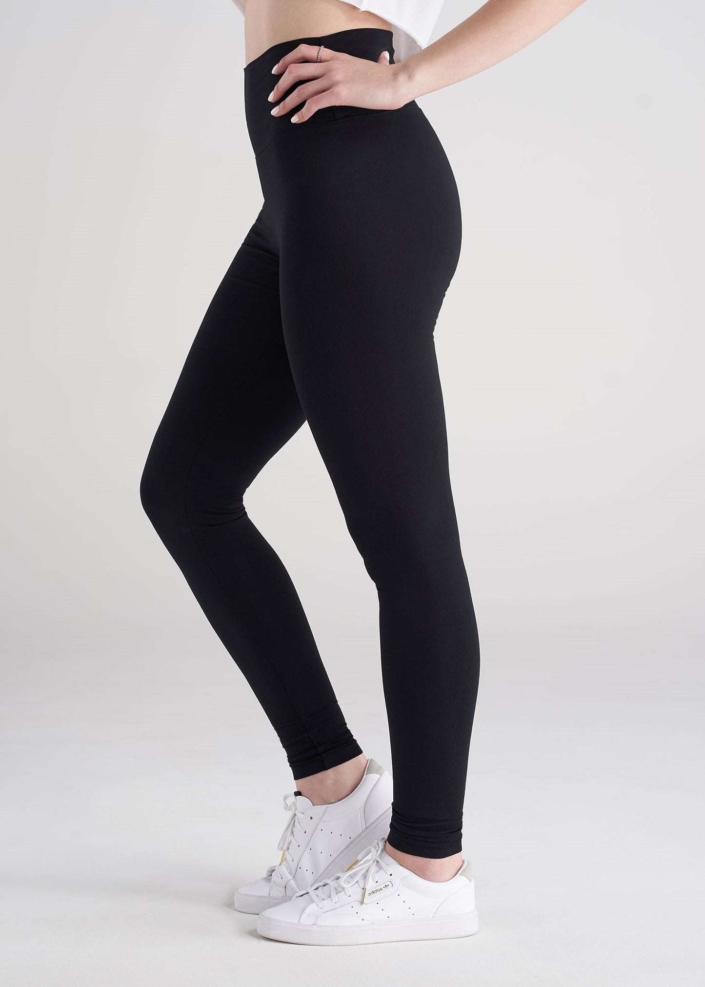 American_Tall_Women_Cotton_Leggings_black-side