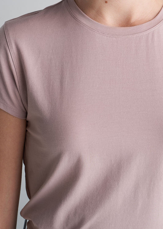 American_Tall_Womens_High_Crew-neck_CapSleeve_BallerinaPink_Tee-neck
