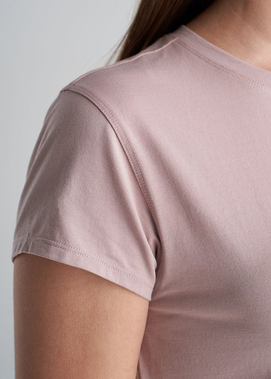 American_Tall_Womens_High_Crew-neck_CapSleeve_BallerinaPink_Tee-sleeve