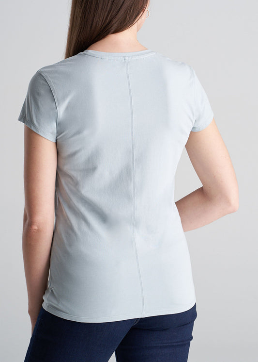 American_Tall_Womens_High_Crew-neck_CapSleeve_SeaSalt_Tee-back