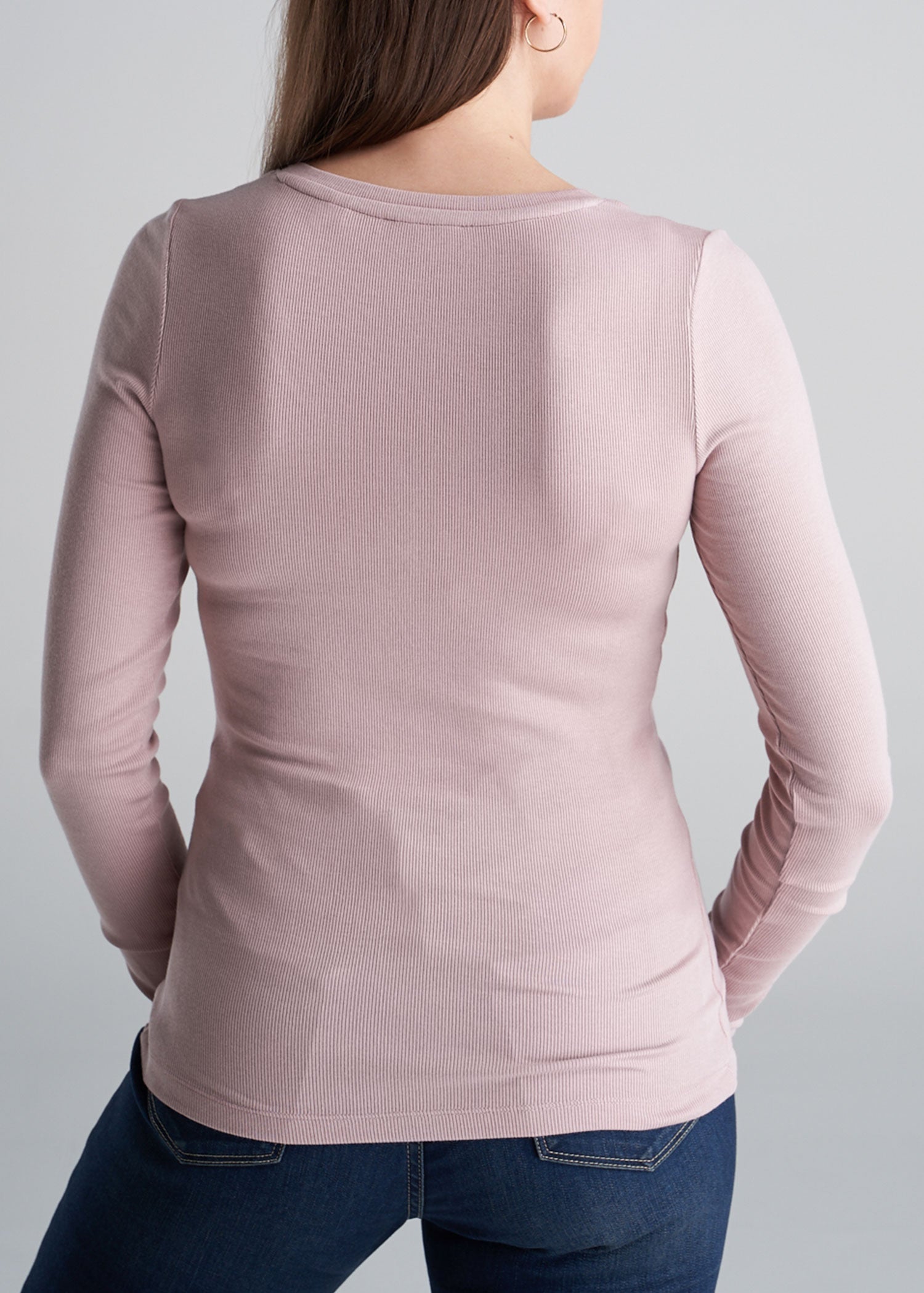American_Tall_Womens_Long_Sleeve_Ribbed_Henley_BallerinaPink-back