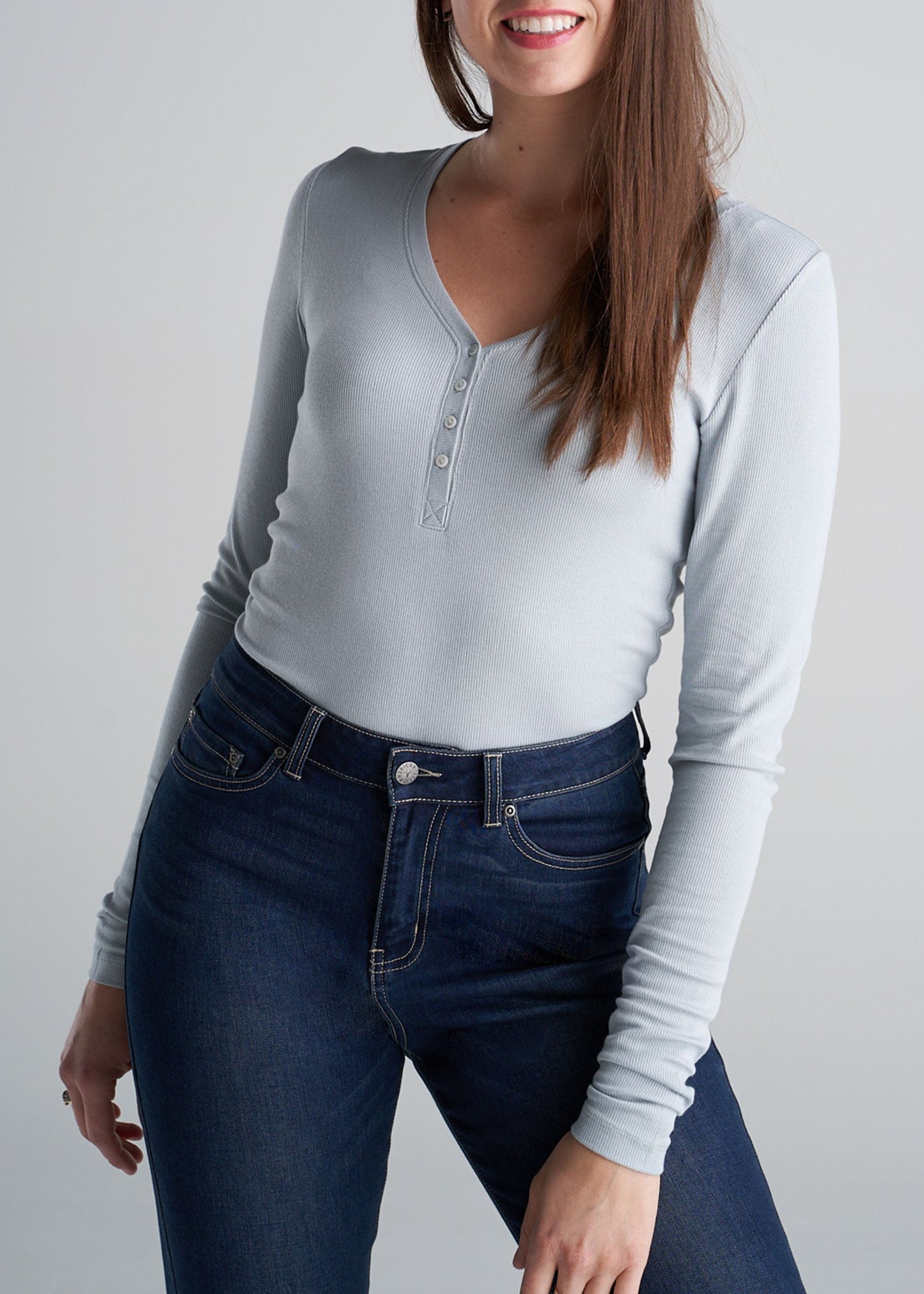 American_Tall_Womens_Long_Sleeve_Ribbed_Henley_SeaSalt-front