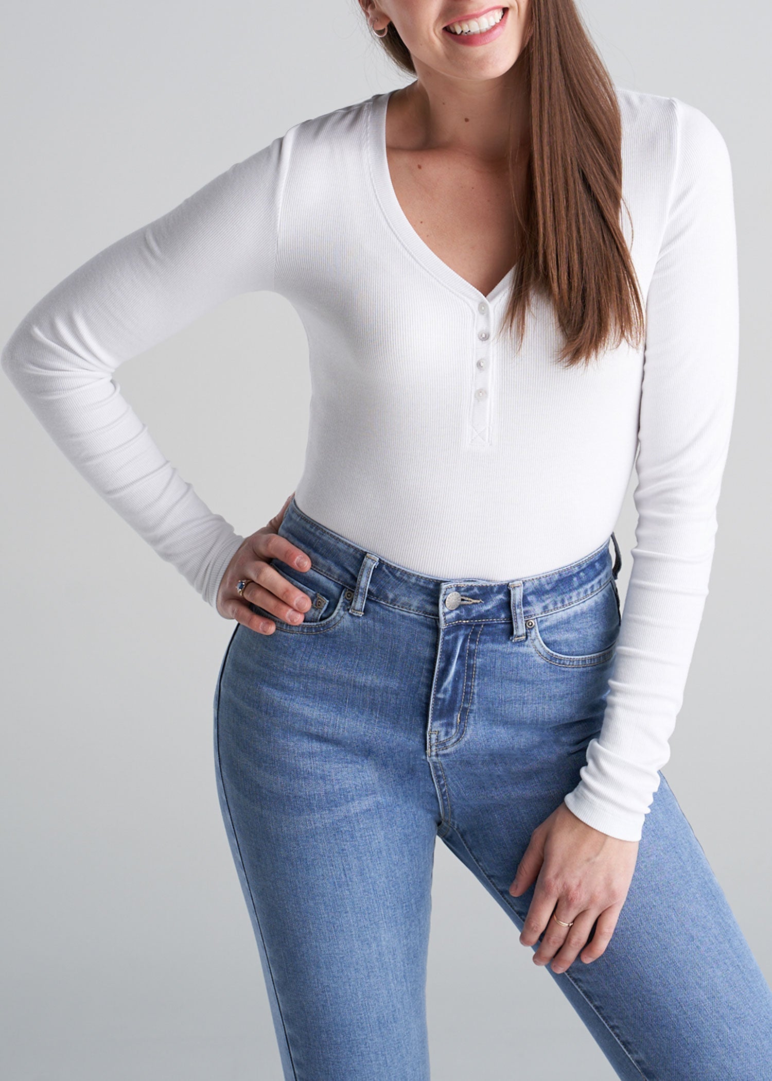 American_Tall_Womens_Long_Sleeve_Ribbed_Henley_White-front