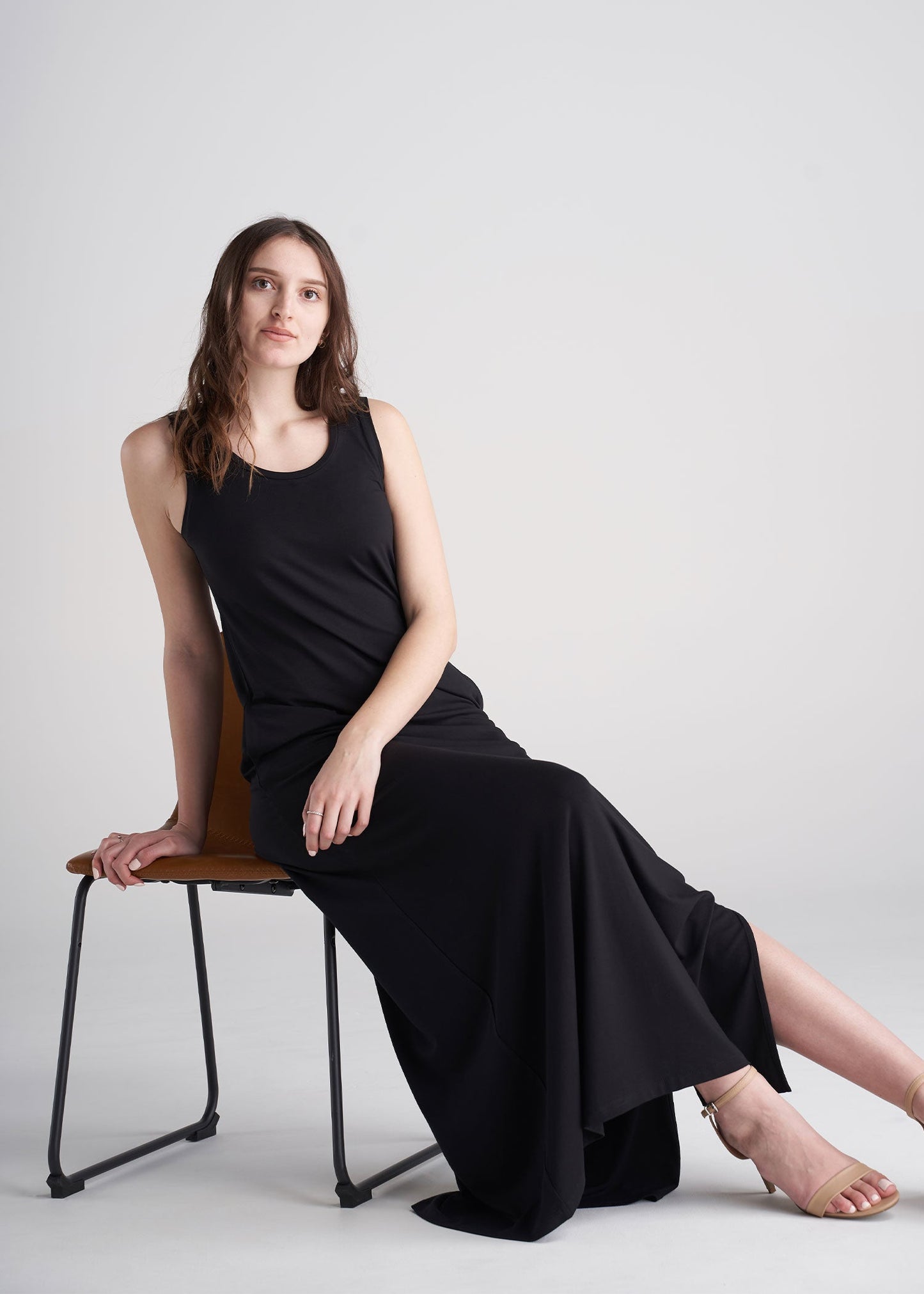 American_Tall_Womens_Maxi_Dress_Black-Fullbody