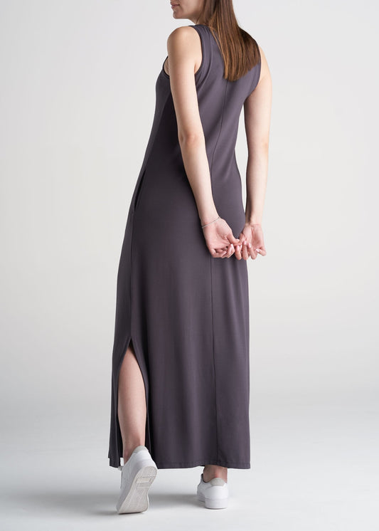 American_Tall_Womens_Maxi_Dress_Dark_Charcoal-back