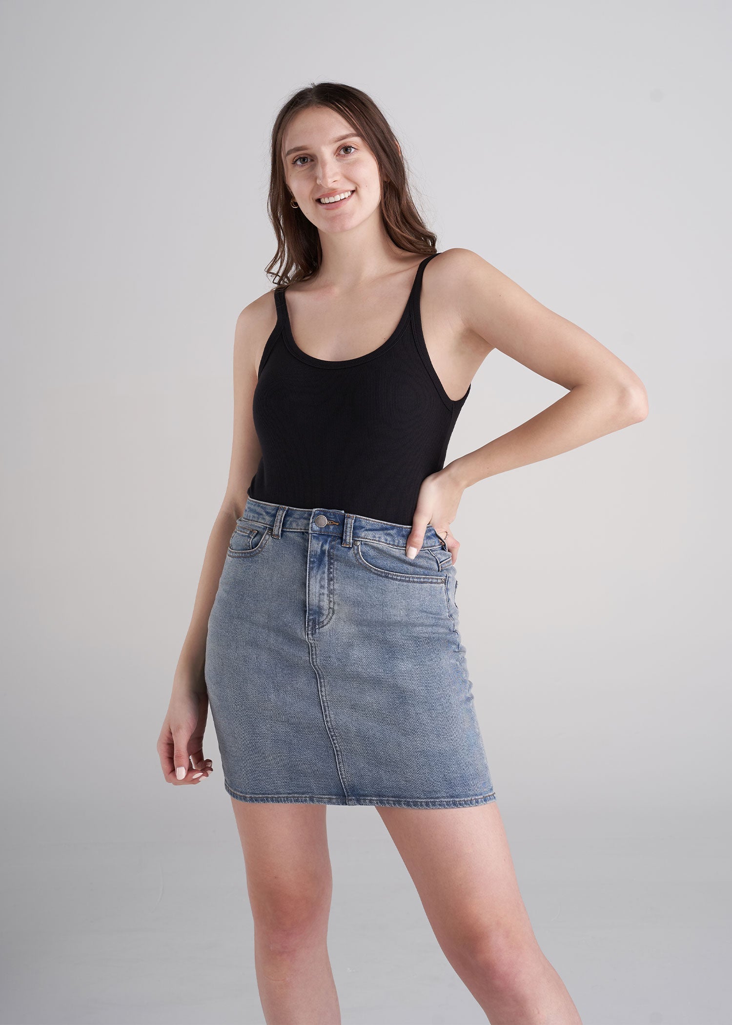 American_Tall_Womens_Ribbed_Tank_black-Fullbody