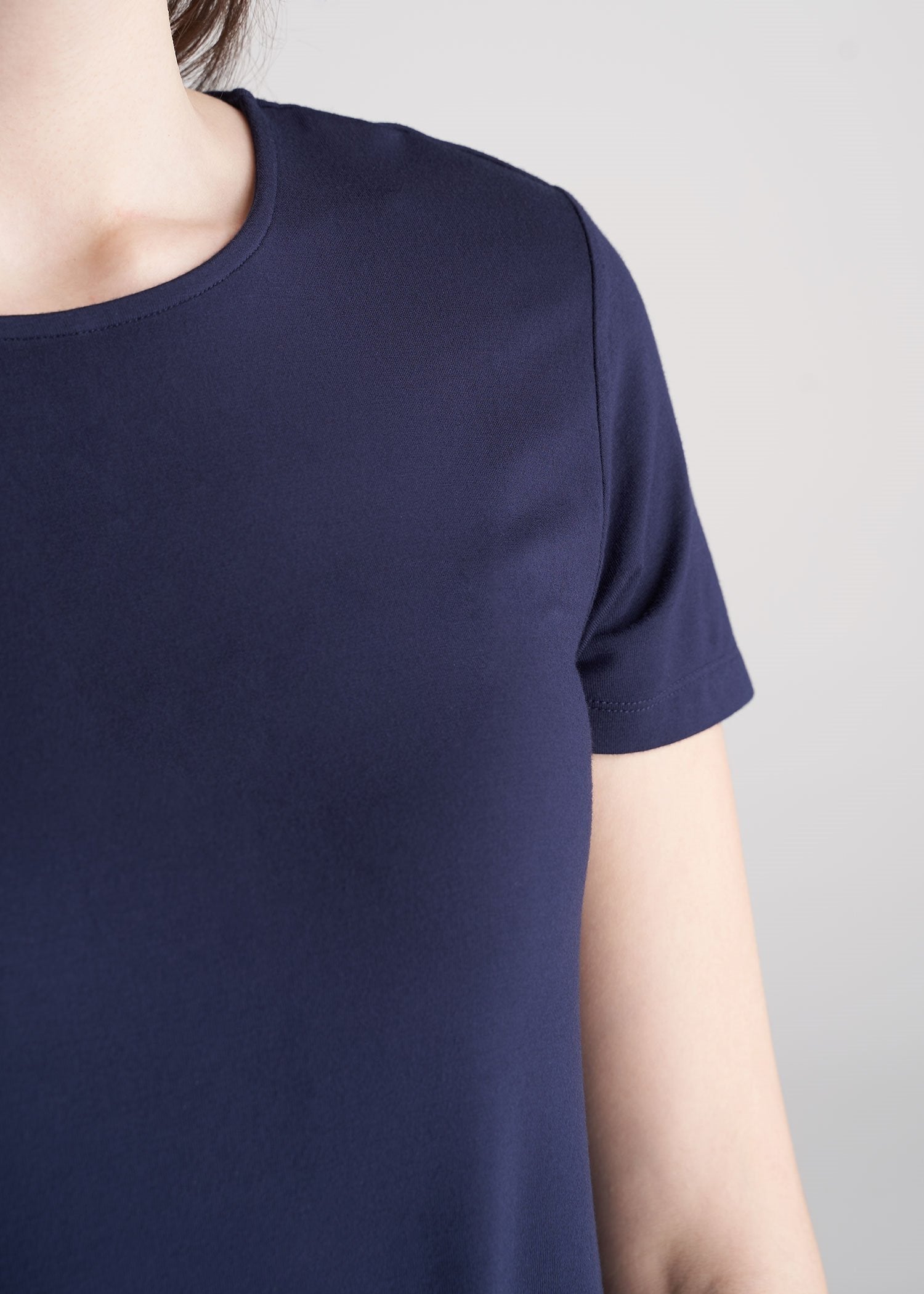 American_Tall_Womens_Swing_Dress_Navy_neck