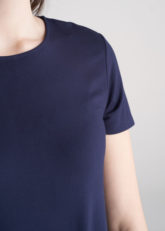 American_Tall_Womens_Swing_Dress_Navy_neck