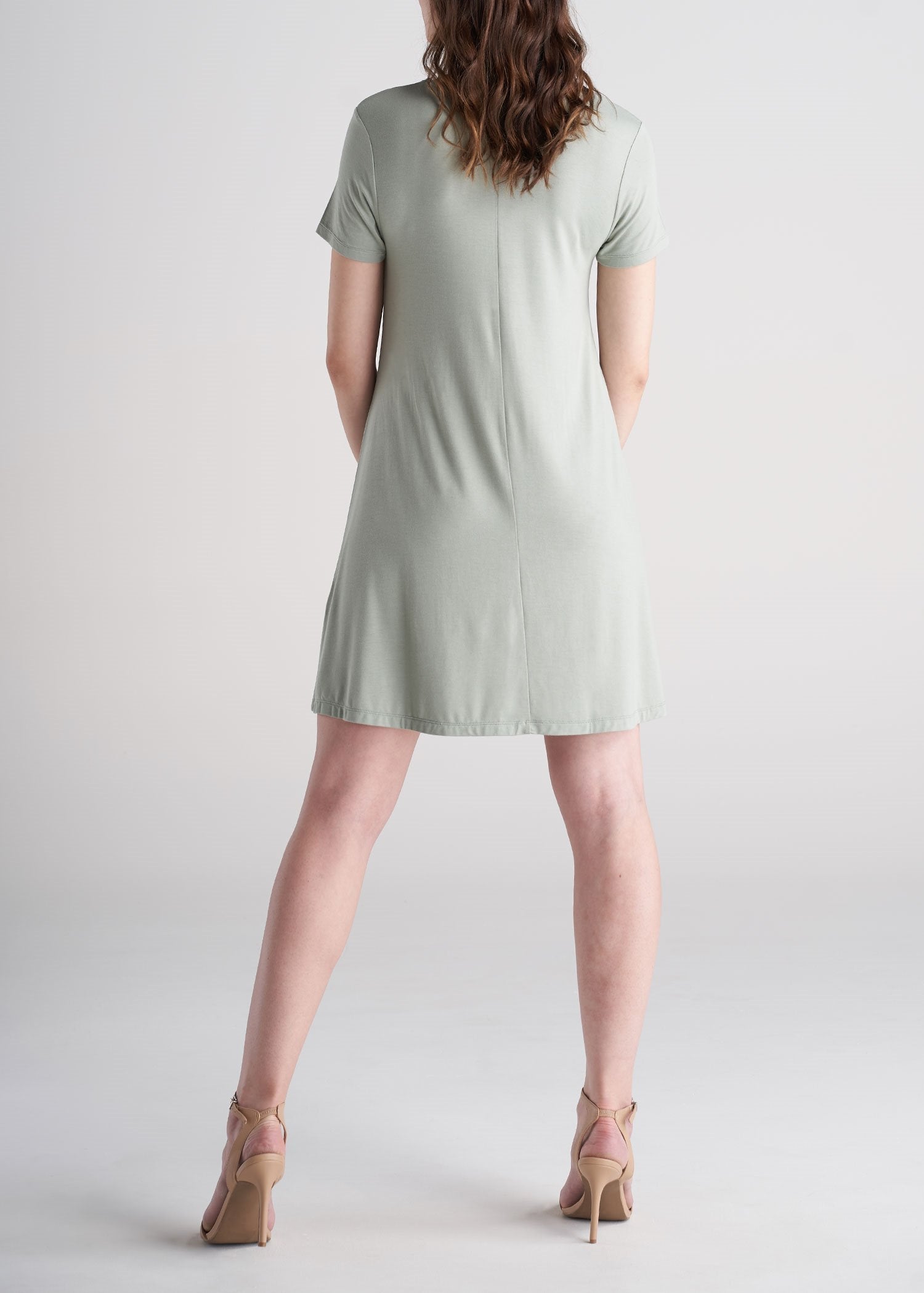 American_Tall_Womens_Swing_Dress_Sage_Green-back