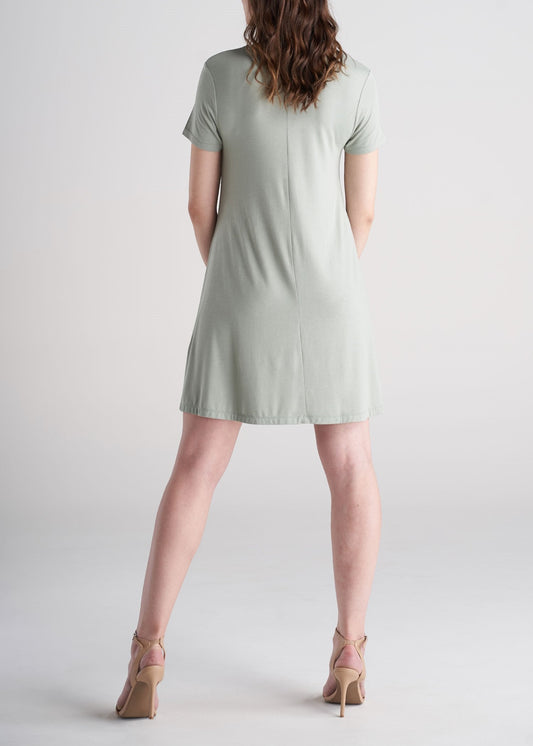 American_Tall_Womens_Swing_Dress_Sage_Green-back