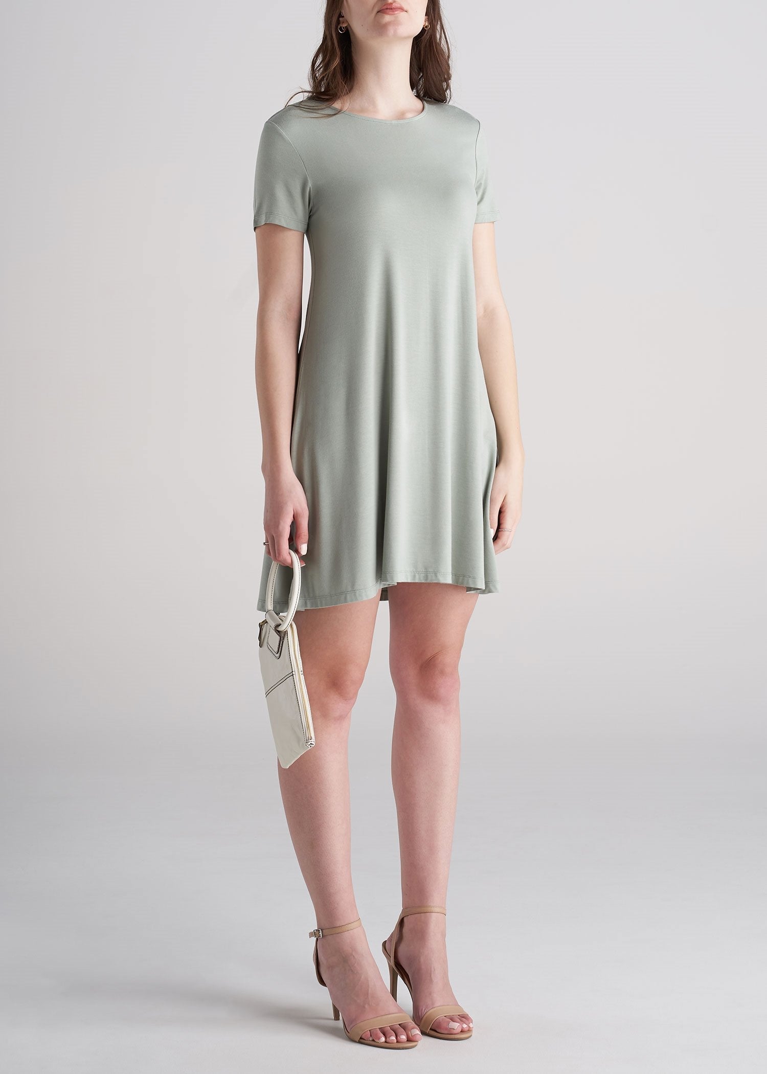 American_Tall_Womens_Swing_Dress_Sage_Green-front2
