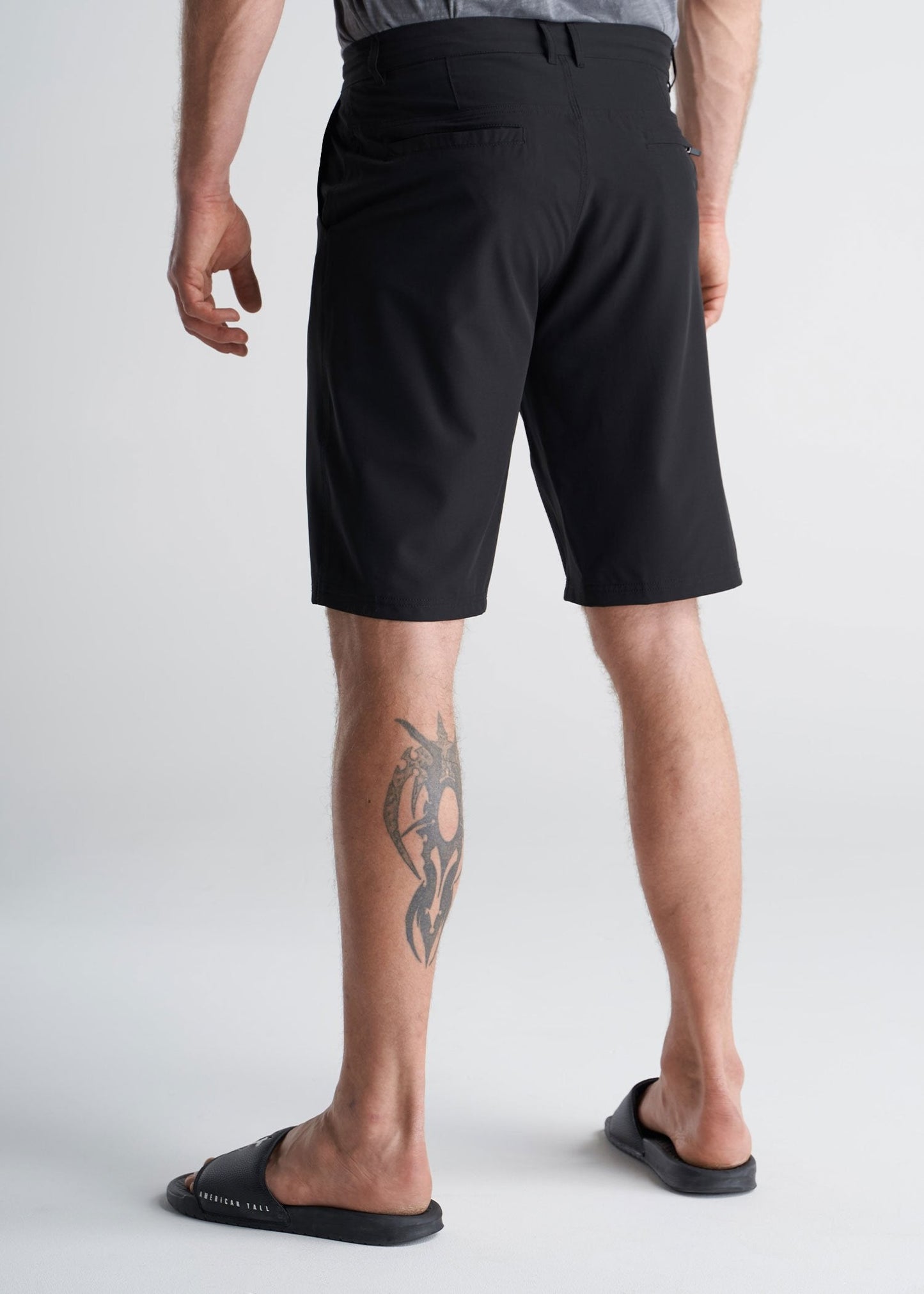 American_tall_mens_hybrid_shorts-black-back