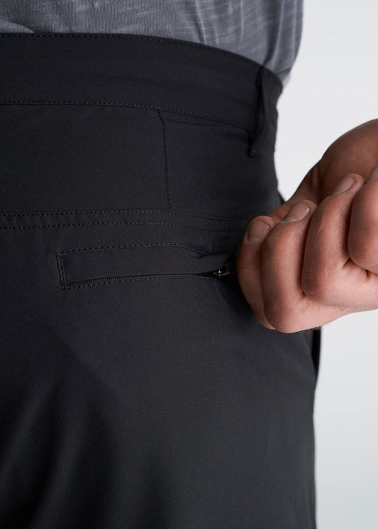 American_tall_mens_hybrid_shorts-black-backdetail