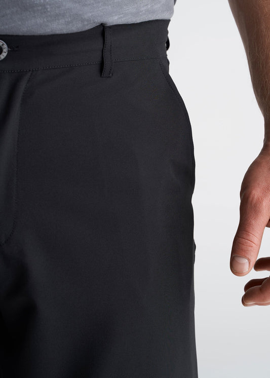 American_tall_mens_hybrid_shorts-black-detail