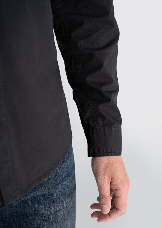 Longjohnandsons-americantall-mens-2pkttwill-blackshirt-detail