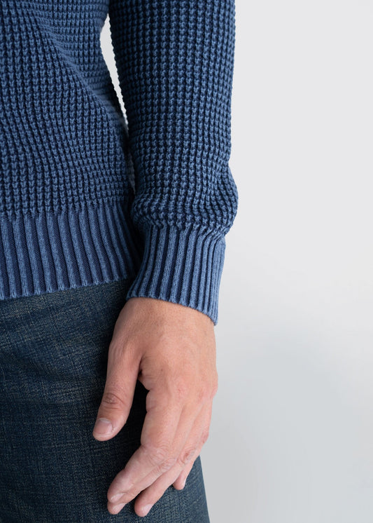 Longjohnandsons-americantall-mens-acidwash-knitsweater-navy-detail-close