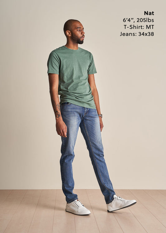 tall-mens-slub-tee-forest-green-casual