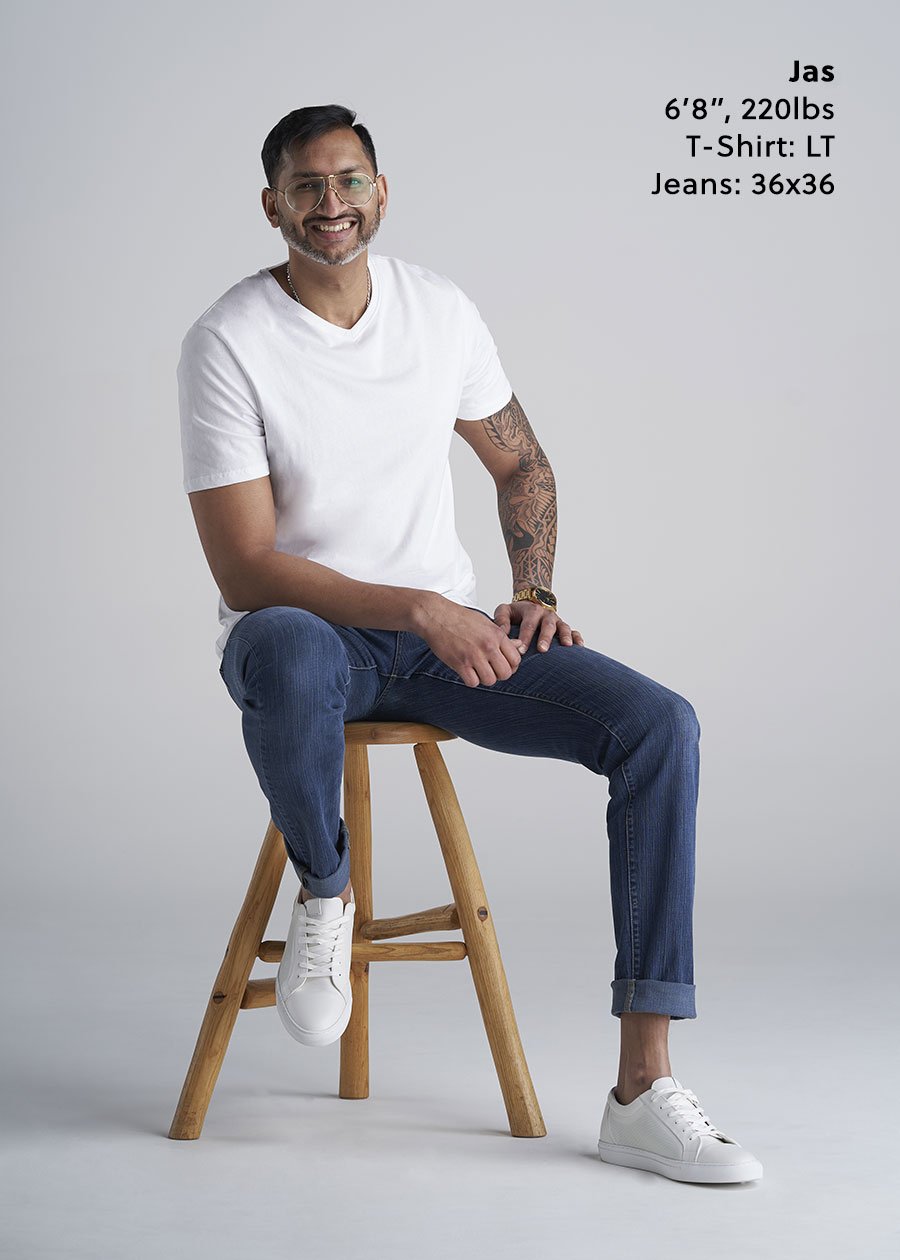tall-men-white-vneck-tshirt