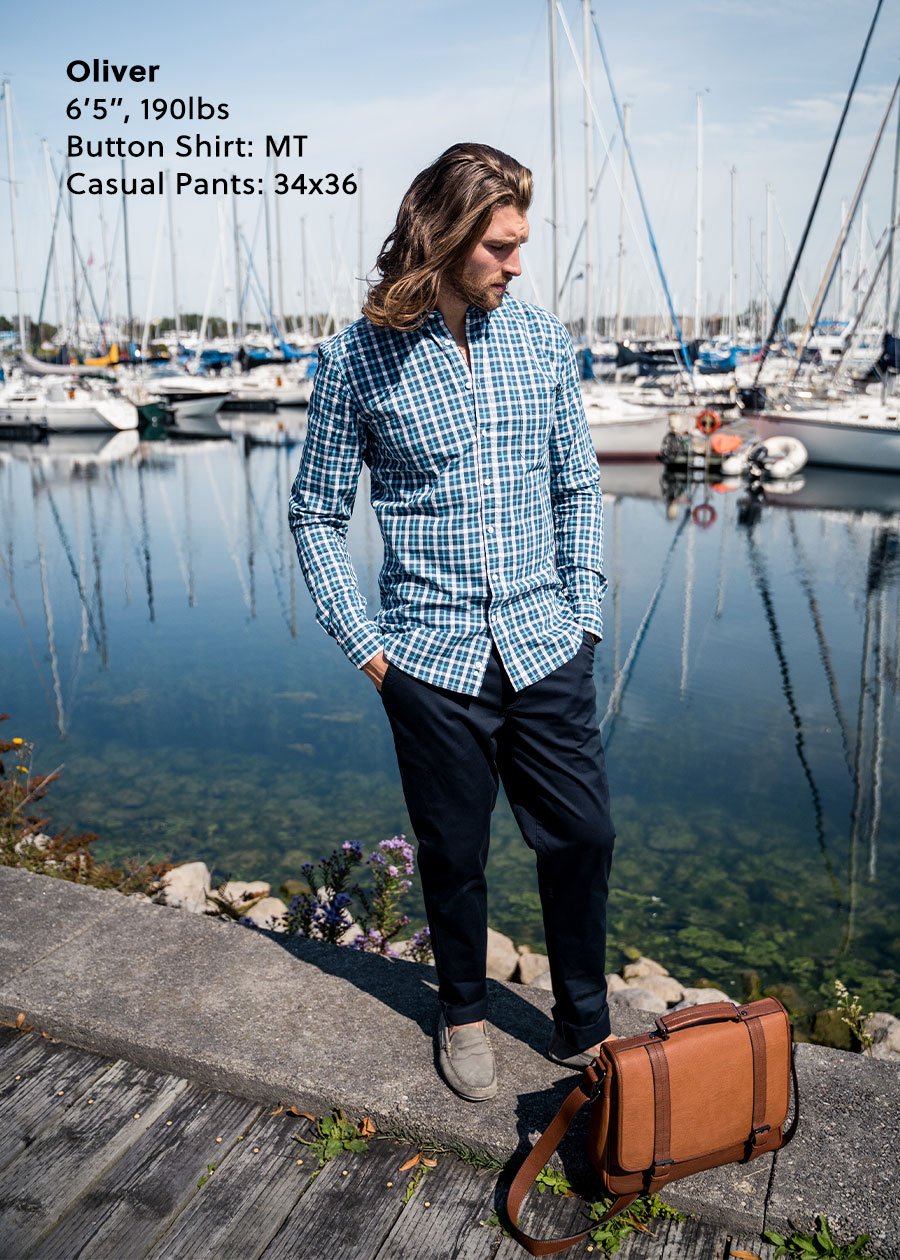 tall-mens-blue-plaid-shirt
