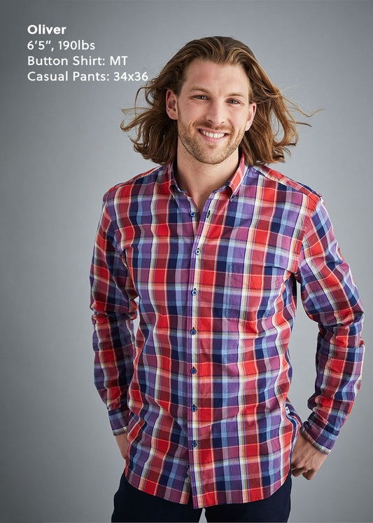tall-man-sunset-red-button-shirt