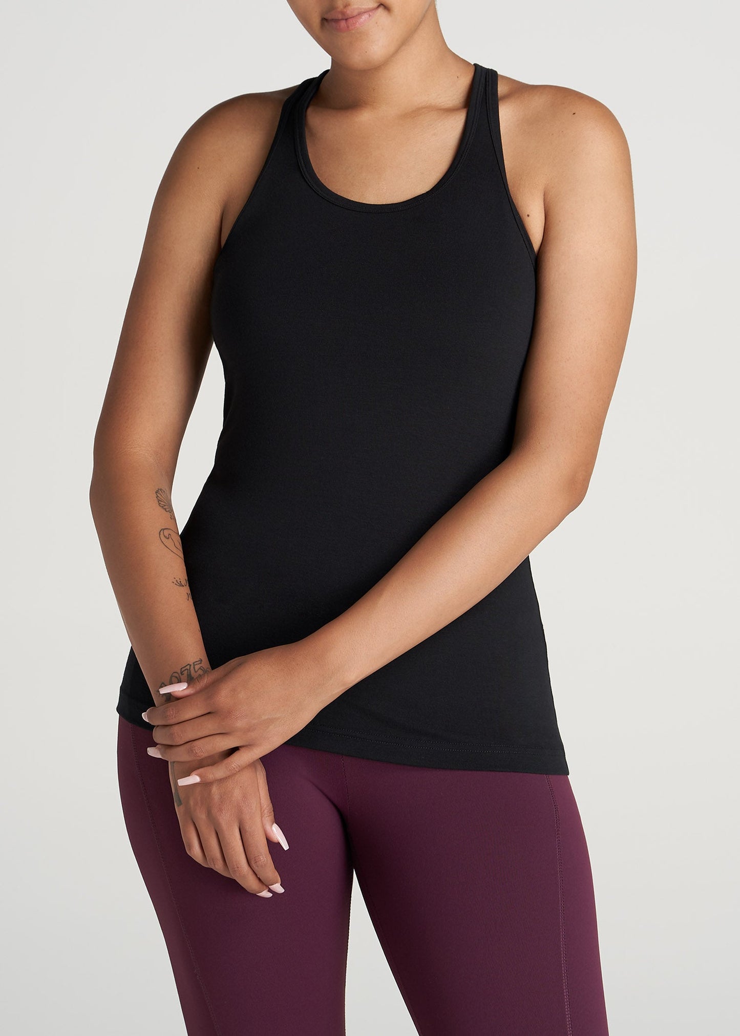 Womens-Athletic-RacerBack-Tank-Black-front