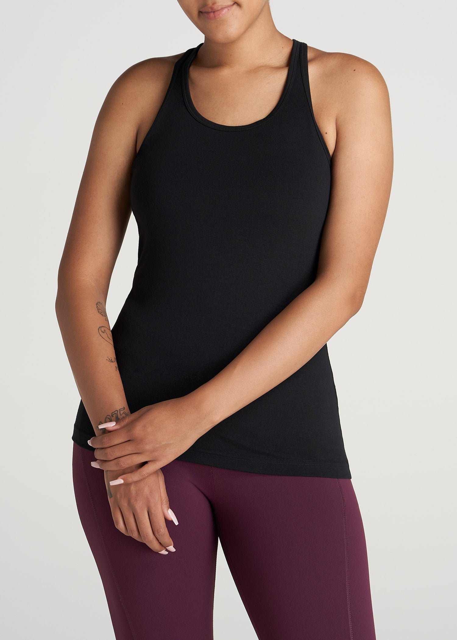 Womens-Athletic-RacerBack-Tank-Black-front